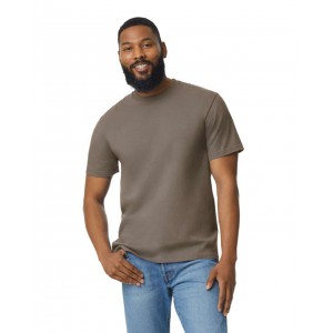 SOFTSTYLE MIDWEIGHT ADULT T-SHIRT, Brown Savana (T-shirt, 90-100% cotton)