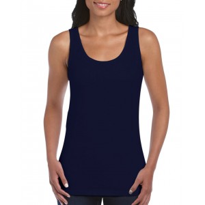 SOFTSTYLE(r) LADIES' TANK TOP, Navy (T-shirt, 90-100% cotton)