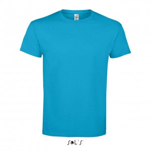 SOL'S IMPERIAL MEN'S ROUND COLLAR T-SHIRT, Aqua (T-shirt, 90-100% cotton)