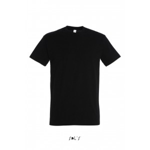 SOL'S IMPERIAL MEN'S ROUND COLLAR T-SHIRT, Deep Black (T-shirt, 90-100% cotton)
