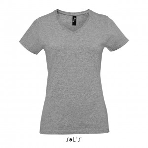 SOL'S IMPERIAL V WOMEN - V-NECK T-SHIRT, Grey Melange (T-shirt, 90-100% cotton)