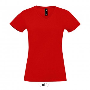 SOL'S IMPERIAL V WOMEN - V-NECK T-SHIRT, Red (T-shirt, 90-100% cotton)