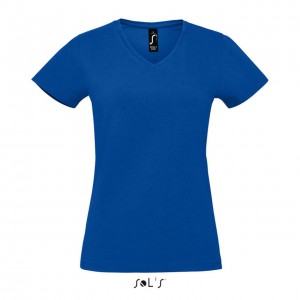 SOL'S IMPERIAL V WOMEN - V-NECK T-SHIRT, Royal Blue (T-shirt, 90-100% cotton)