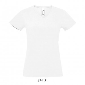SOL'S IMPERIAL V WOMEN - V-NECK T-SHIRT, White (T-shirt, 90-100% cotton)