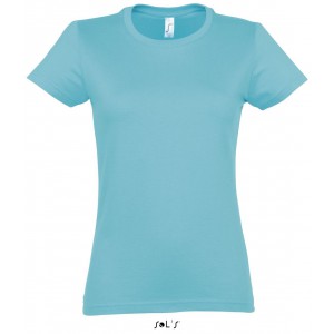 SOL'S IMPERIAL WOMEN - ROUND COLLAR T-SHIRT, Atoll Blue (T-shirt, 90-100% cotton)