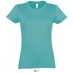 SOL'S IMPERIAL WOMEN - ROUND COLLAR T-SHIRT, Caribbean Blue (T-shirt, 90-100% cotton)