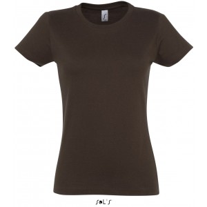 SOL'S IMPERIAL WOMEN - ROUND COLLAR T-SHIRT, Chocolate (T-shirt, 90-100% cotton)