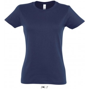 SOL'S IMPERIAL WOMEN - ROUND COLLAR T-SHIRT, French Navy (T-shirt, 90-100% cotton)