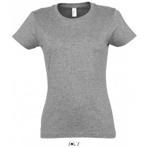 SOL'S IMPERIAL WOMEN - ROUND COLLAR T-SHIRT, Grey Melange (T-shirt, 90-100% cotton)
