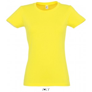 SOL'S IMPERIAL WOMEN - ROUND COLLAR T-SHIRT, Lemon (T-shirt, 90-100% cotton)