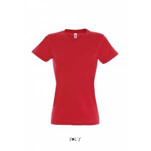 SOL'S IMPERIAL WOMEN - ROUND COLLAR T-SHIRT, Red (T-shirt, 90-100% cotton)