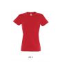 SOL'S IMPERIAL WOMEN - ROUND COLLAR T-SHIRT, Red