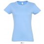 SOL'S IMPERIAL WOMEN - ROUND COLLAR T-SHIRT, Sky Blue