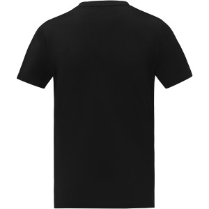 Somoto short sleeve men?s V-neck t-shirt, Solid black (T-shirt, 90-100% cotton)