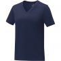 Somoto short sleeve women?s V-neck t-shirt, Navy