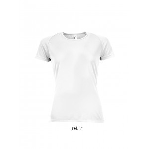 SOL'S SPORTY WOMEN - RAGLAN-SLEEVED T-SHIRT, White (T-shirt, mixed fiber, synthetic)