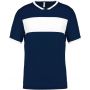 ADULTS' SHORT-SLEEVED JERSEY, Sporty Navy/White