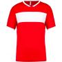 ADULTS' SHORT-SLEEVED JERSEY, Sporty Red/White