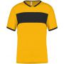 ADULTS' SHORT-SLEEVED JERSEY, Sporty Yellow/Black