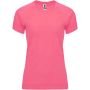 Bahrain short sleeve women's sports t-shirt, Fluor Lady Pink