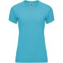 Bahrain short sleeve women's sports t-shirt, Turquois