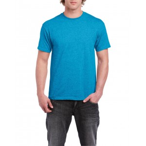 HEAVY COTTON(tm) ADULT T-SHIRT, Heather Sapphire (T-shirt, mixed fiber, synthetic)
