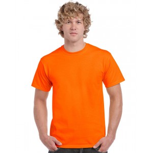 HEAVY COTTON(tm) ADULT T-SHIRT, S.Orange (T-shirt, mixed fiber, synthetic)