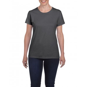 HEAVY COTTON(tm)  LADIES' T-SHIRT, Dark Heather (T-shirt, mixed fiber, synthetic)