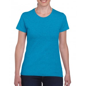 HEAVY COTTON(tm)  LADIES' T-SHIRT, Heather Sapphire (T-shirt, mixed fiber, synthetic)