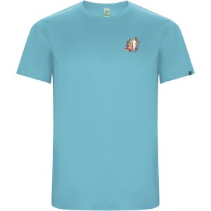 Imola short sleeve kids sports t-shirt, Turquois (T-shirt, mixed fiber, synthetic)