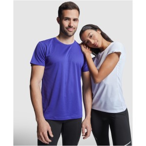 Imola short sleeve women's sports t-shirt, Fluor Coral (T-shirt, mixed fiber, synthetic)