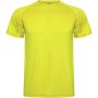 Montecarlo short sleeve men's sports t-shirt, Fluor Yellow