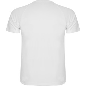 Montecarlo short sleeve men's sports t-shirt, White (T-shirt, mixed fiber, synthetic)