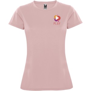 Montecarlo short sleeve women's sports t-shirt, Light pink (T-shirt, mixed fiber, synthetic)