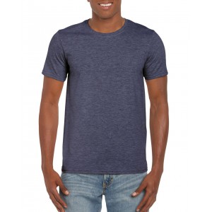 SOFTSTYLE(r) ADULT T-SHIRT, Heather Navy (T-shirt, mixed fiber, synthetic)