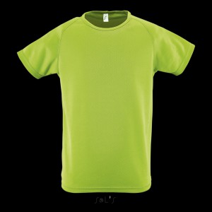 SOL'S SPORTY KIDS - RAGLAN-SLEEVED T-SHIRT, Apple Green (T-shirt, mixed fiber, synthetic)