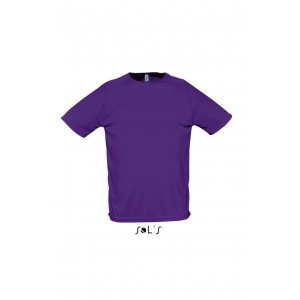 SOL'S SPORTY - RAGLAN SLEEVED T-SHIRT, Dark Purple (T-shirt, mixed fiber, synthetic)
