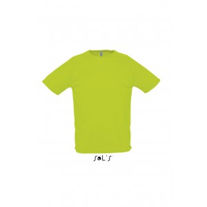 SOL'S SPORTY - RAGLAN SLEEVED T-SHIRT, Neon Green (T-shirt, mixed fiber, synthetic)