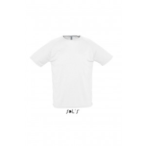 SOL'S SPORTY - RAGLAN SLEEVED T-SHIRT, White (T-shirt, mixed fiber, synthetic)