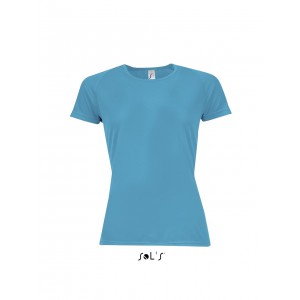SOL'S SPORTY WOMEN - RAGLAN-SLEEVED T-SHIRT, Aqua (T-shirt, mixed fiber, synthetic)