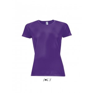 SOL'S SPORTY WOMEN - RAGLAN-SLEEVED T-SHIRT, Dark Purple (T-shirt, mixed fiber, synthetic)