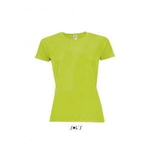 SOL'S SPORTY WOMEN - RAGLAN-SLEEVED T-SHIRT, Neon Green (T-shirt, mixed fiber, synthetic)