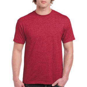 ULTRA COTTON(tm) ADULT T-SHIRT, Heather Cardinal (T-shirt, mixed fiber, synthetic)