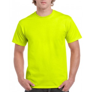 ULTRA COTTON(tm) ADULT T-SHIRT, Safety Green (T-shirt, mixed fiber, synthetic)