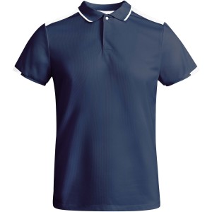 Tamil short sleeve kids sports polo, Navy Blue, White (T-shirt, mixed fiber, synthetic)