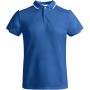 Tamil short sleeve kids sports polo, Royal blue, White