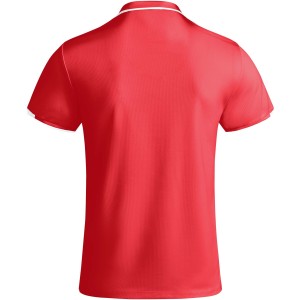 Tamil short sleeve men's sports polo, Red, White (T-shirt, mixed fiber, synthetic)