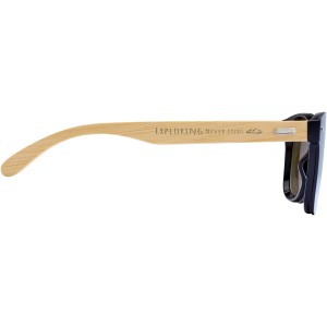 Tan sunglasses with bamboo temples, Blue (Sonnenbrillen)