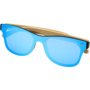 Tan sunglasses with bamboo temples, Blue (Sonnenbrillen)