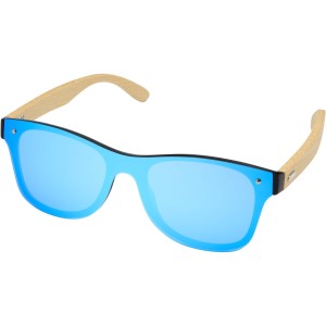 Tan sunglasses with bamboo temples, Blue (Sonnenbrillen)